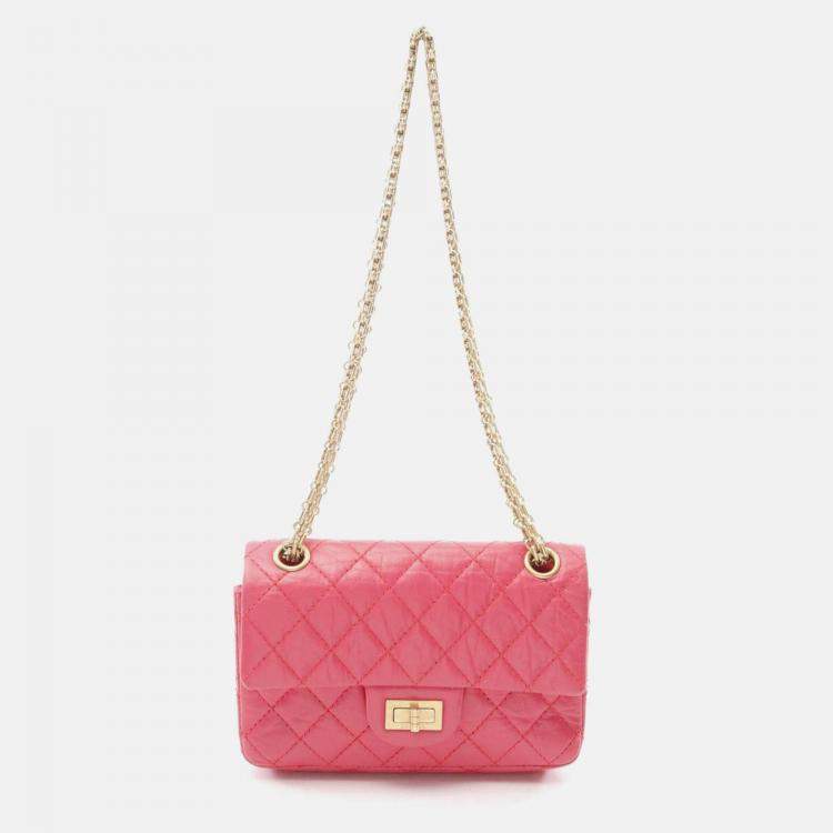 Pre Owned Chanel 2.55 Calfskin Leather Shoulder Bag