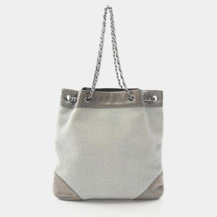 Pre Owned Chanel Shoulder Bag  Blue Used