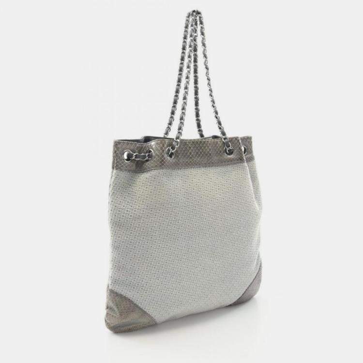 Pre Owned Chanel Shoulder Bag  Blue Used