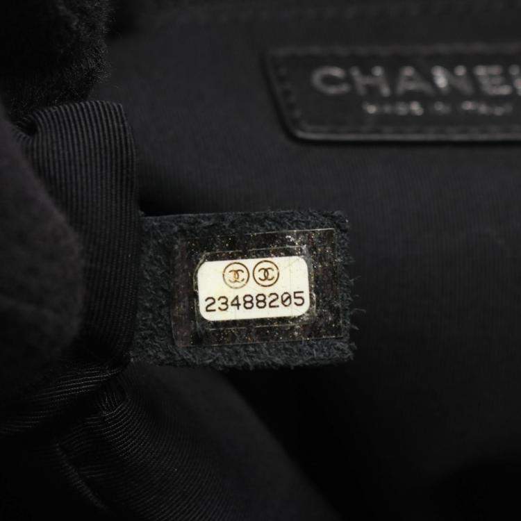 Pre Owned Chanel Matelassé Black Leather CC Coco Shoulder Tote SHW