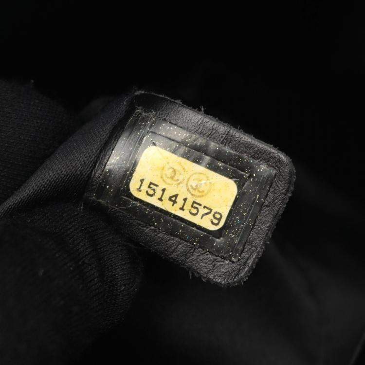 Pre Owned Chanel Matelasse GST Black Calfskin Chain Bag SHW 