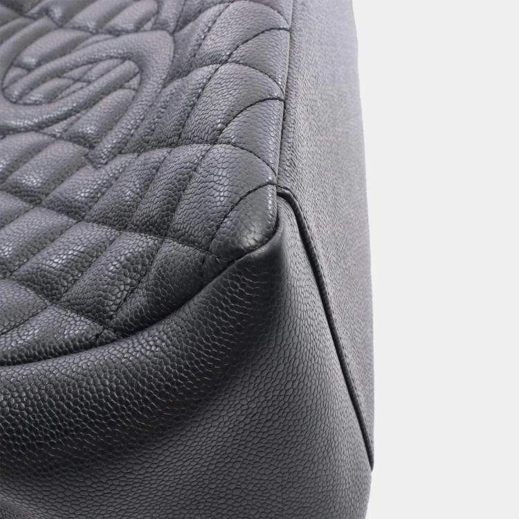 Pre Owned Chanel Matelasse GST Black Calfskin SHW Chain Bag