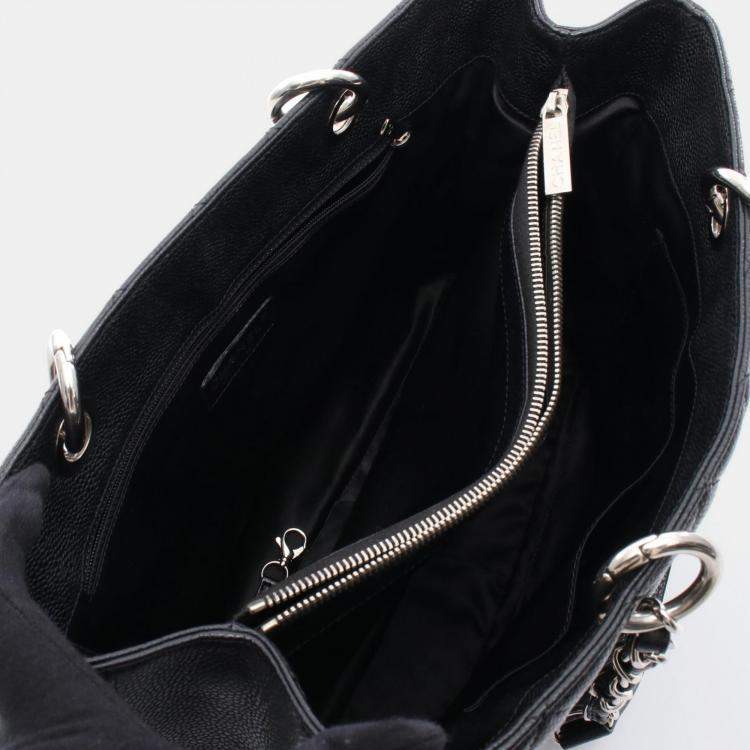 Pre Owned Chanel Matelasse GST Black Calfskin SHW Chain Bag