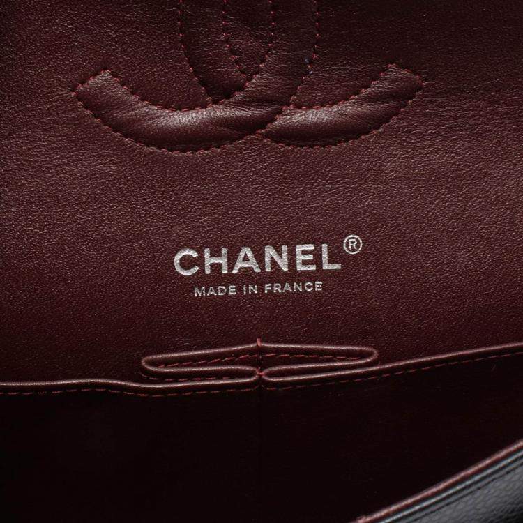 Pre Owned Chanel Matelasse Black Calfskin SHW Double Flap Chain Shoulder Bag