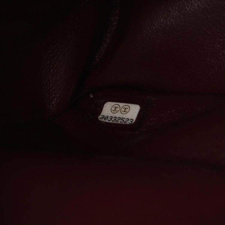 Pre Owned Chanel Matelasse Black Caviar Leather W Flap Bag