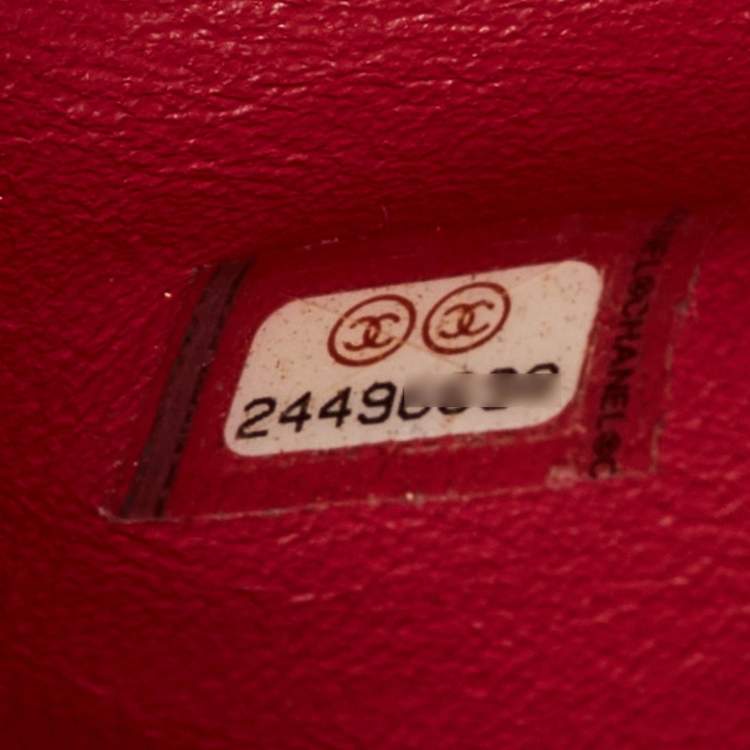 Pre Owned Chanel Red Quilted Caviar Leather Large Business Affinity Flap Bag