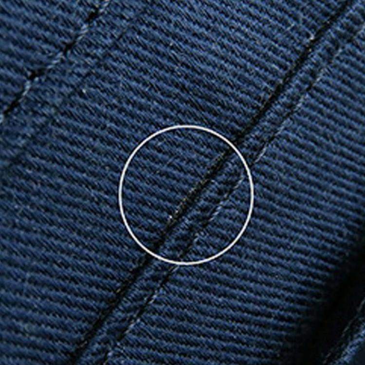 Pre Owned Chanel Blue CC Quilted Denim Vanity Bag
