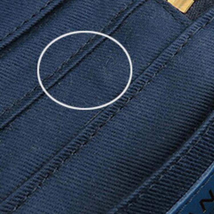 Pre Owned Chanel Blue CC Quilted Denim Vanity Bag
