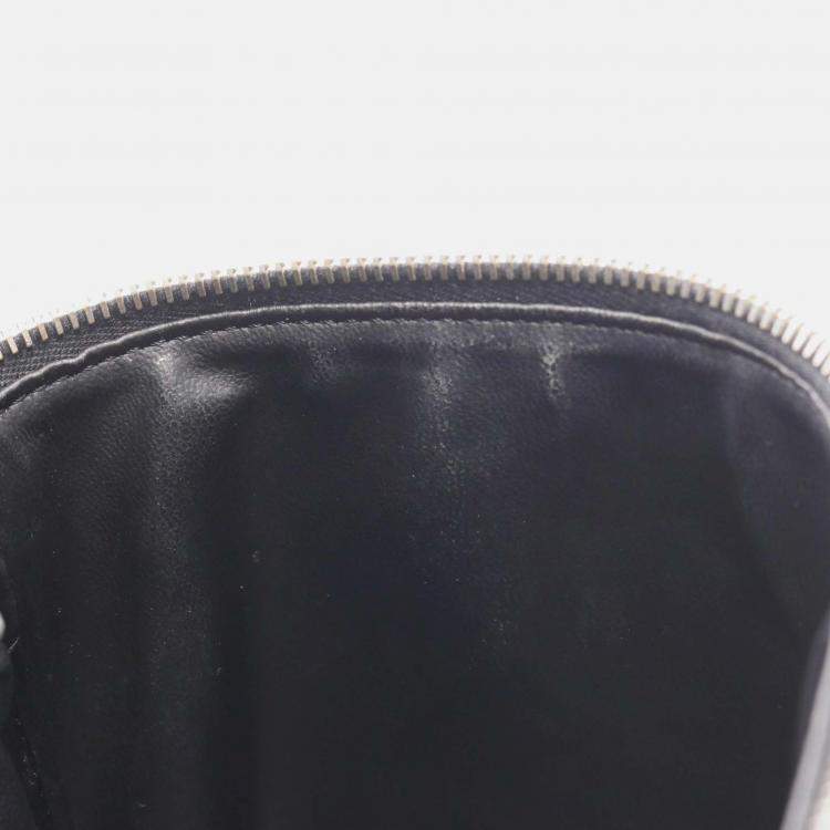 Pre Owned Chanel Black CC Caviar Vanity Case