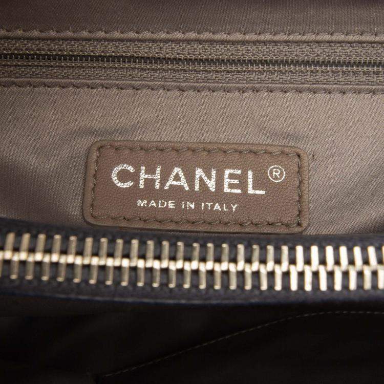 Pre Owned Chanel Blue Caviar Grand Shopping Tote XL
