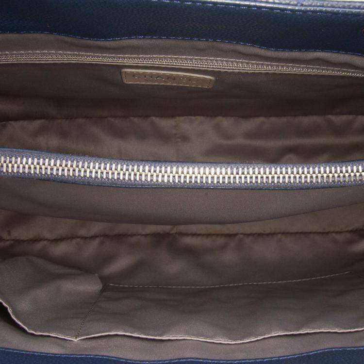 Pre Owned Chanel Blue Caviar Grand Shopping Tote XL