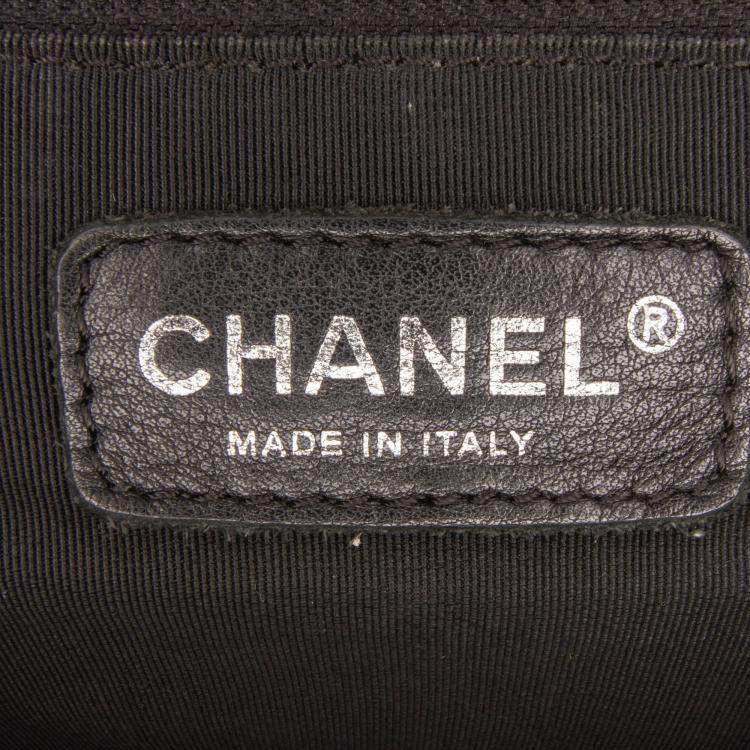 Pre Owned Chanel Black Caviar Grand Shopping Tote