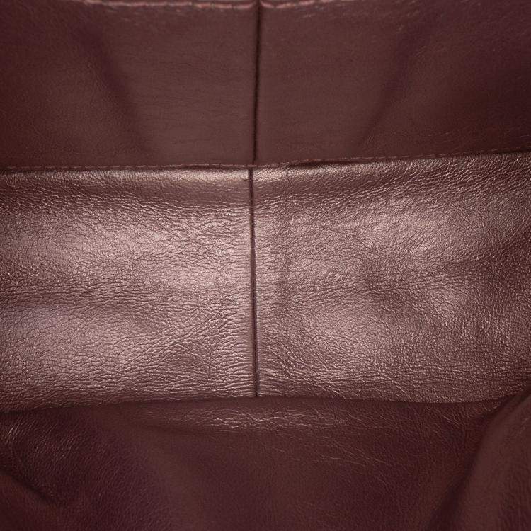 Pre Owned Chanel Pink Reissue 2.55 Aged Metallic Calfskin Double Flap Bag 226