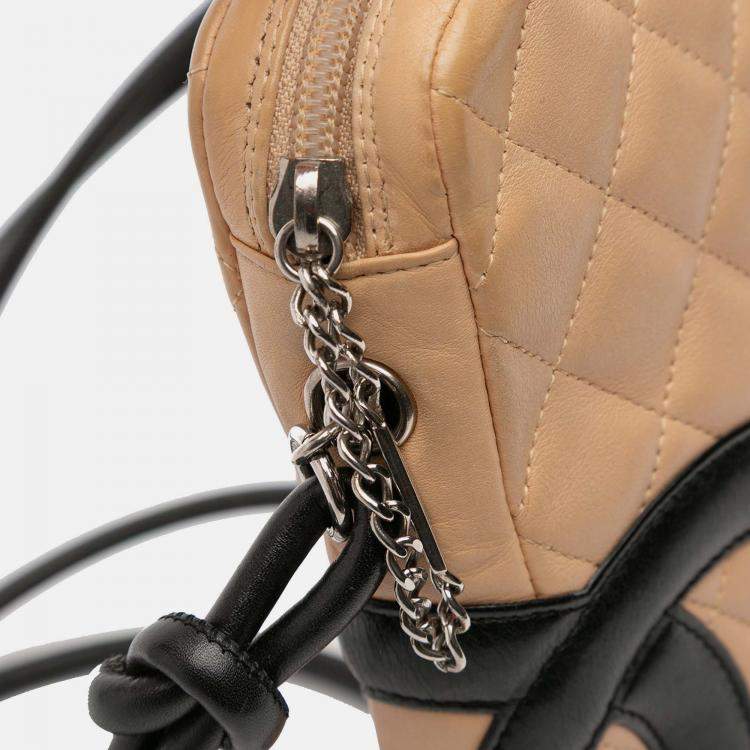 Pre Owned Chanel Brown Lambskin Cambon Ligne Crossbody