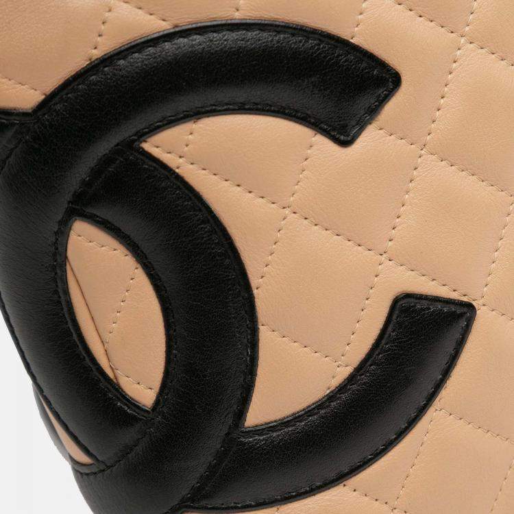 Pre Owned Chanel Brown Lambskin Cambon Ligne Crossbody