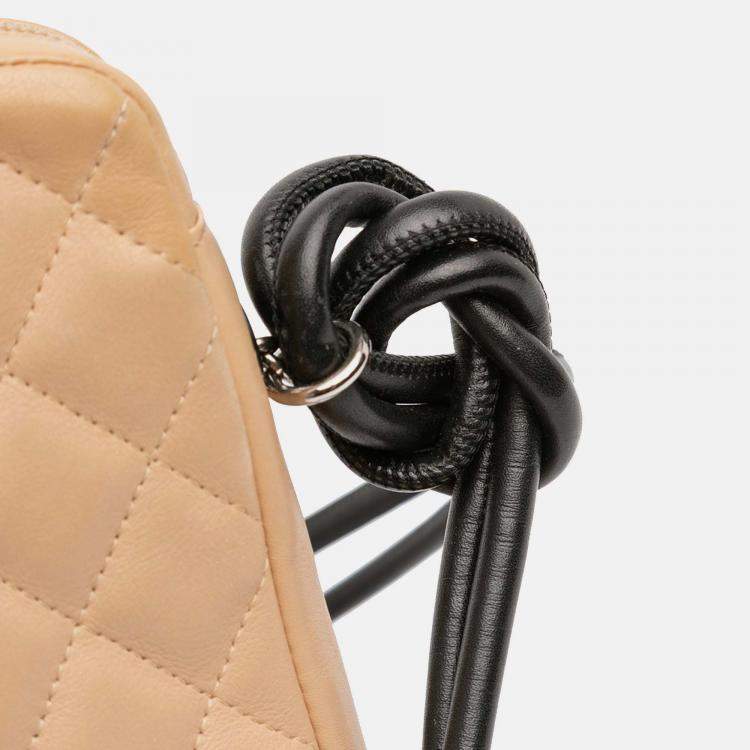 Pre Owned Chanel Brown Lambskin Cambon Ligne Crossbody