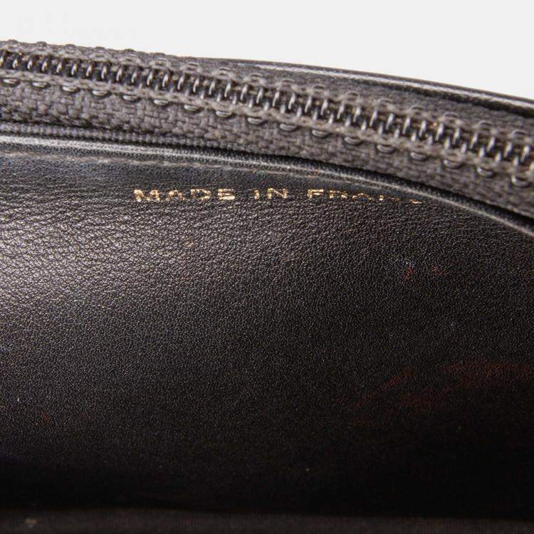 Pre Owned Chanel Black Quilted Caviar Boy Wallet on Chain