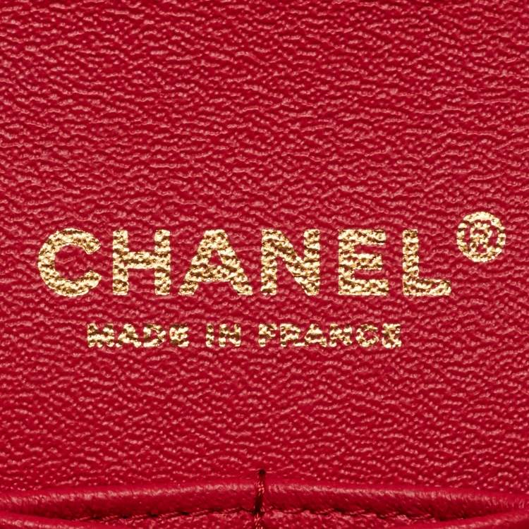 Pre Owned Chanel Pink Quilted Leather Medium Classic Double Flap Bag