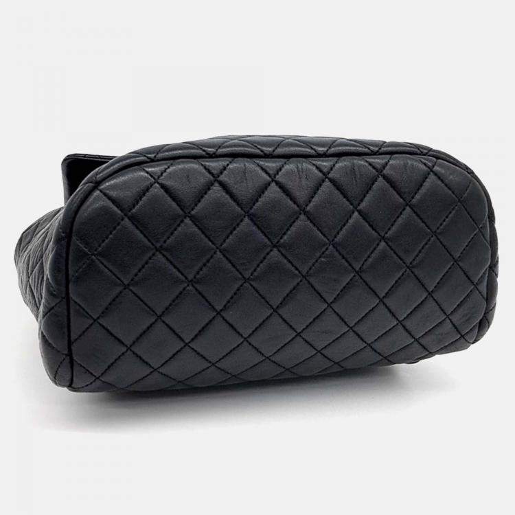 Pre Owned Chanel Black Leather backpack