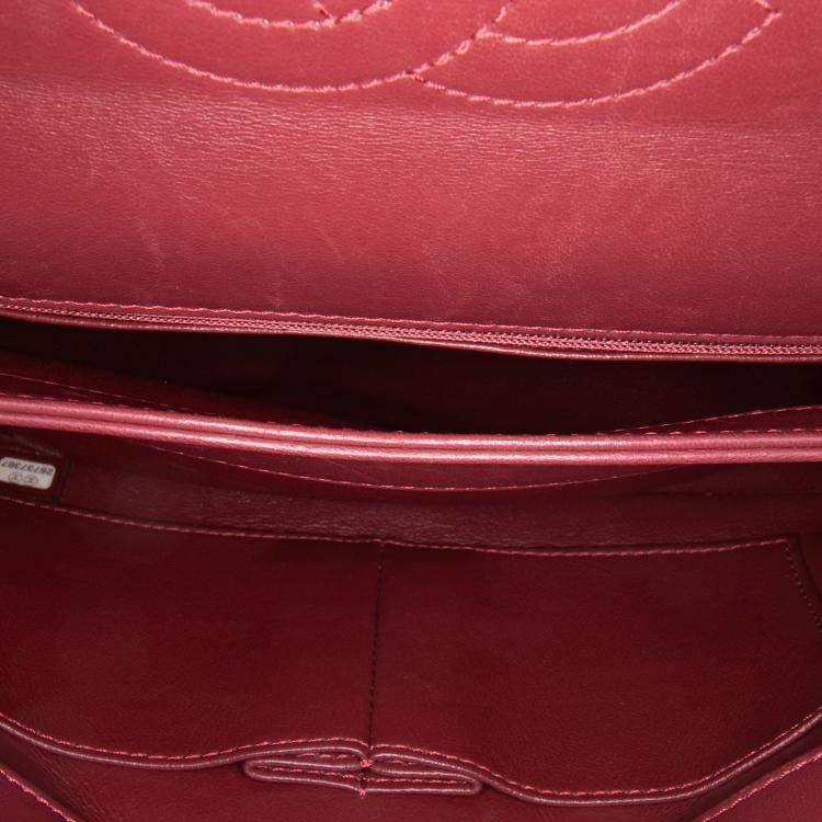 Pre Owned Chanel Red Quilted Lambskin Trendy CC Flap