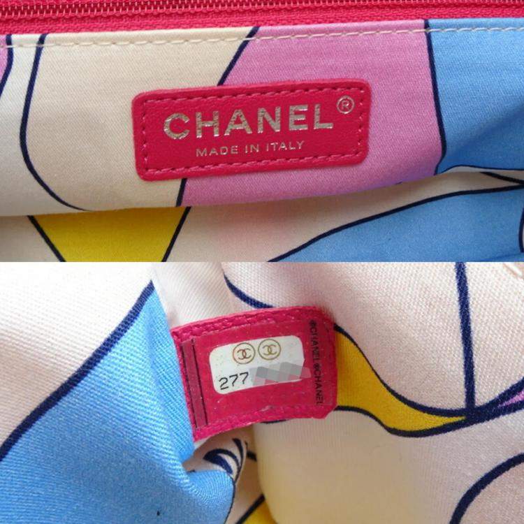 Pre Owned Chanel CC Pink Mixed Fiber Shoulder Bag