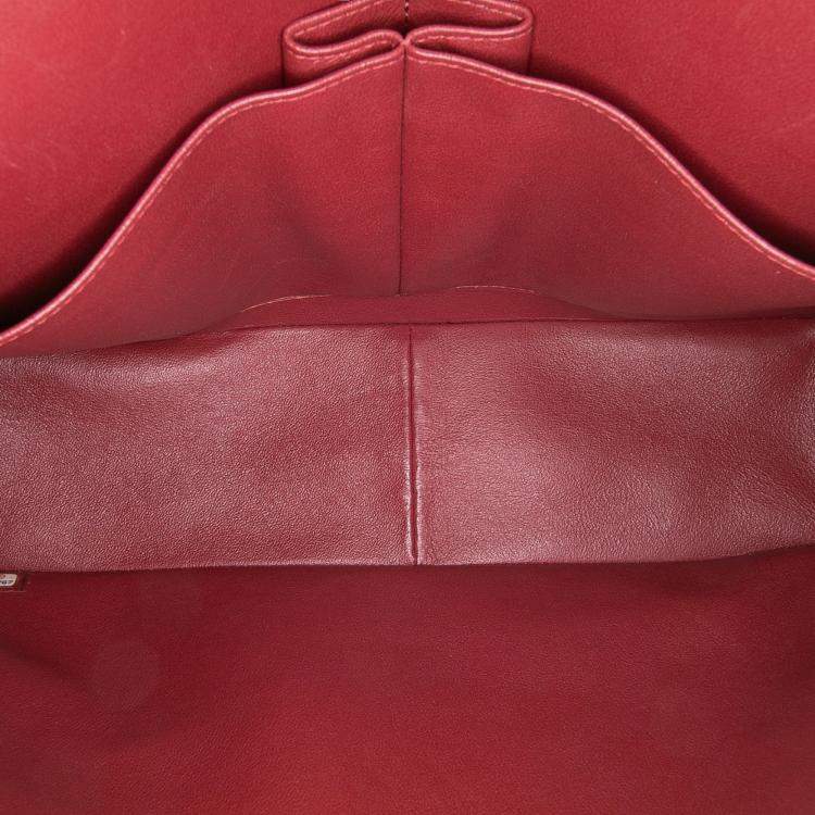 مملوكة مسبقًا Chanel Red Jumbo Classic Lambskin Double Flap