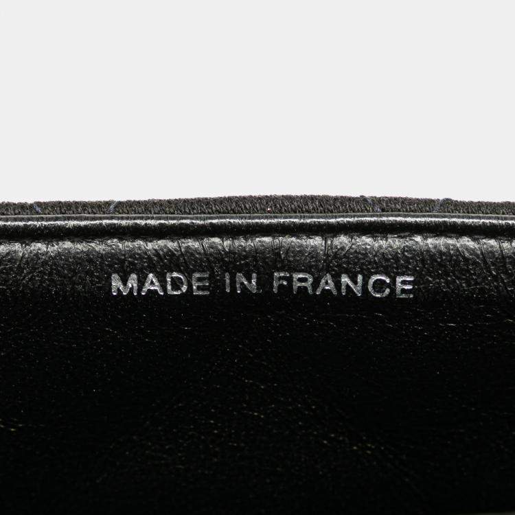 Pre Owned Chanel Black Medium CC Quilted Jersey Double Sided Flap