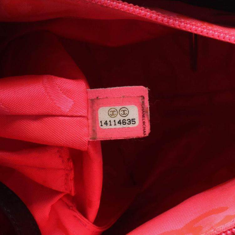 Pre Owned Chanel Cambon Line Small Coco CC Black Patent Leather Chain Tote Bag