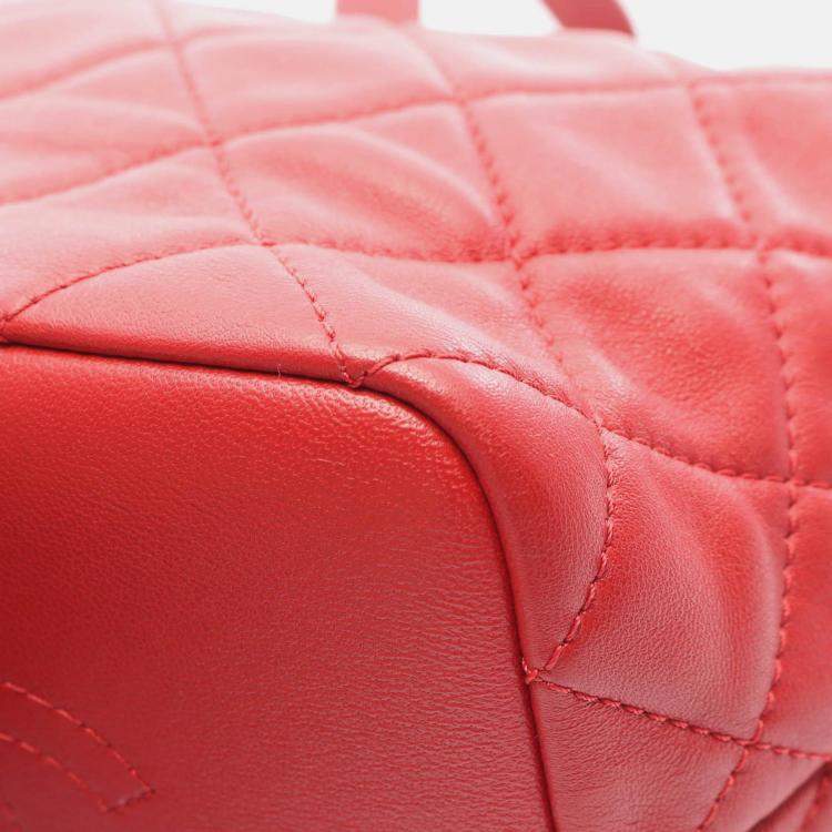 Pre Owned Chanel 19 Dix-Neuf Matelassé Small Coco CC Lambskin Hobo Chain Shoulder Bag GHW