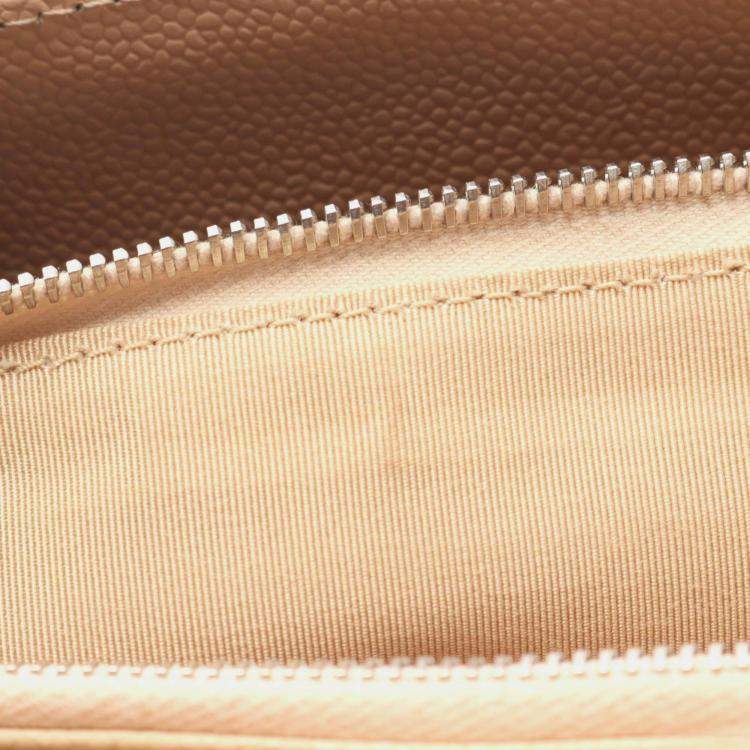 Pre Owned Chanel Matelasse GST Beige Calfskin Chain Tote