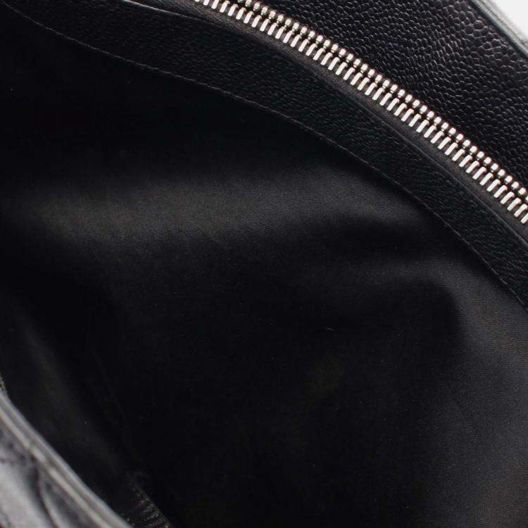 Pre Owned Chanel Black Caviar Grand Shopping Tote