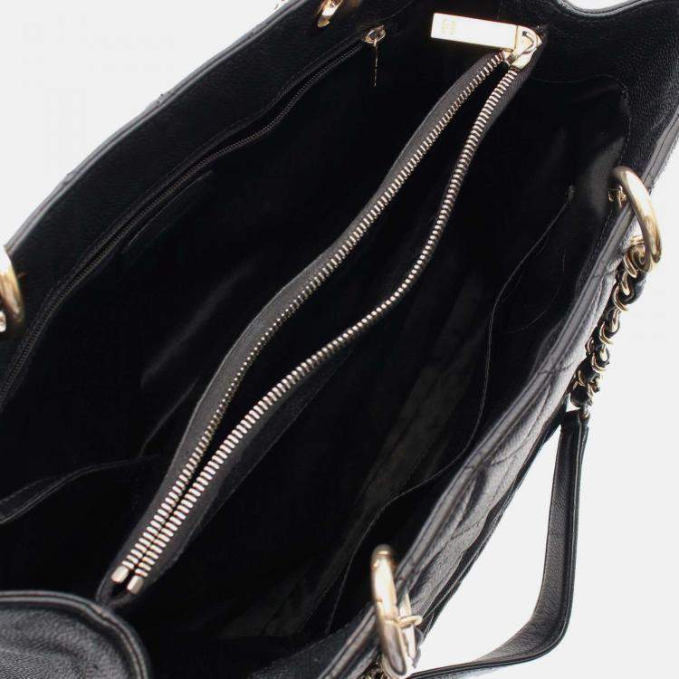 Pre Owned Chanel Black Caviar Grand Shopping Tote
