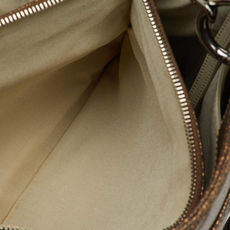 Pre Owned Chanel Metallic Bronze Quilted Caviar Leather Grand GST Shopping Tote