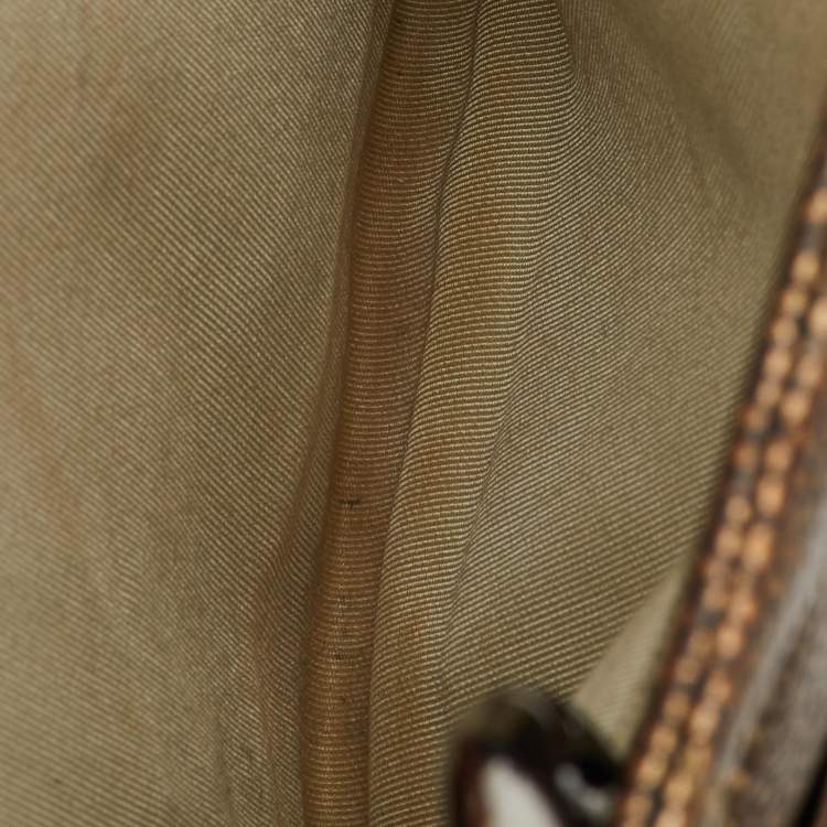 Pre Owned Chanel Metallic Bronze Quilted Caviar Leather Grand GST Shopping Tote