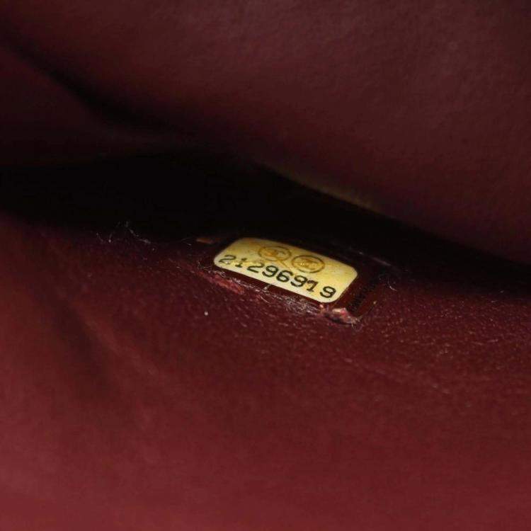 Pre Owned Chanel CC Bordeaux Leather Camera Bag