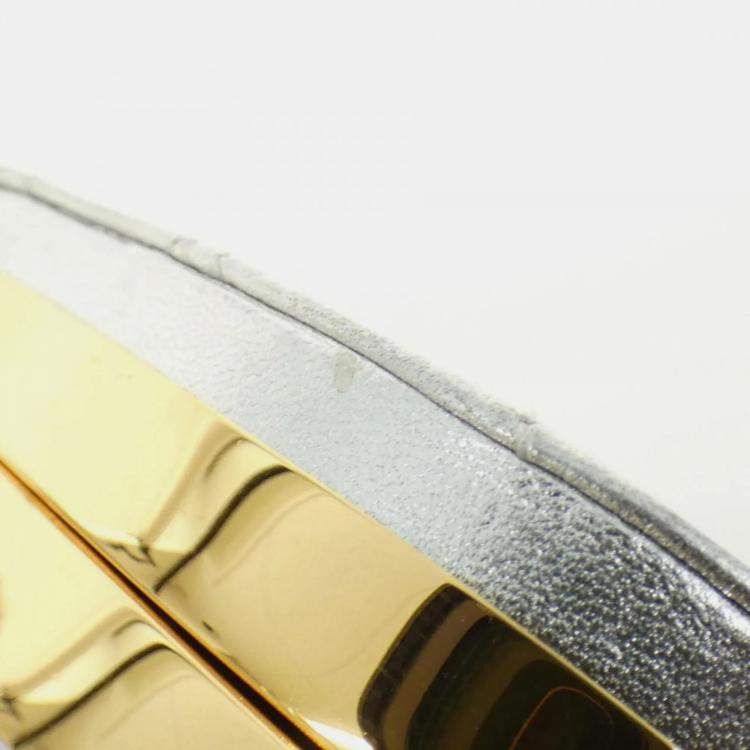 Pre Owned Chanel Silver Shoulder Bag