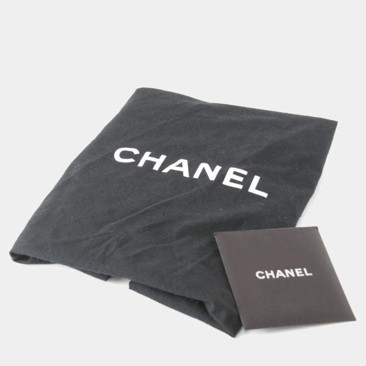Pre Owned Chanel Medium Cambon Line Black Leather Tote Bag