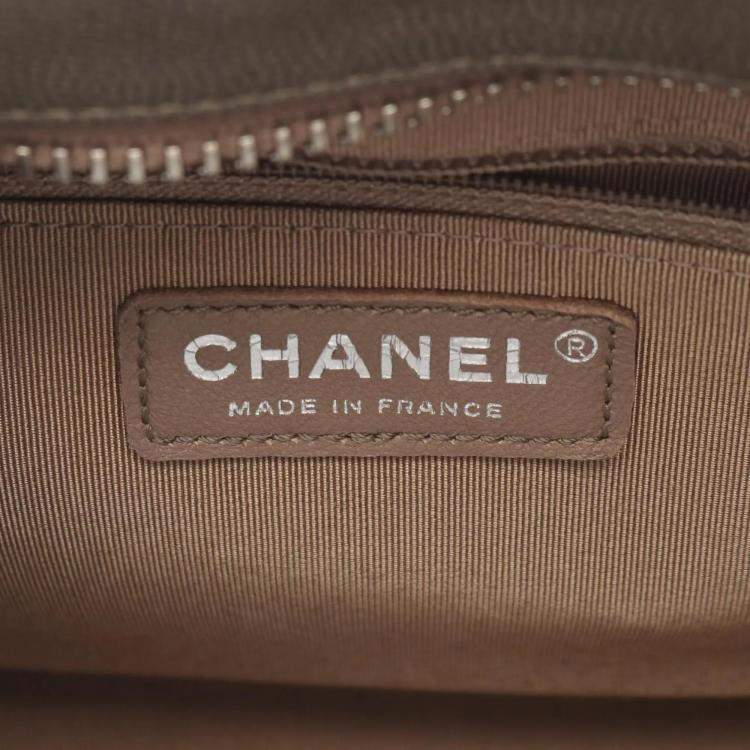 مملوكة مسبقًا Chanel Coco Mark Charm Black/Brown Calfskin Shoulder Bag
