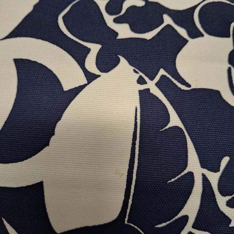 Pre Owned Chanel 2021 Coco Beach Blue/White Canvas Tote Bag