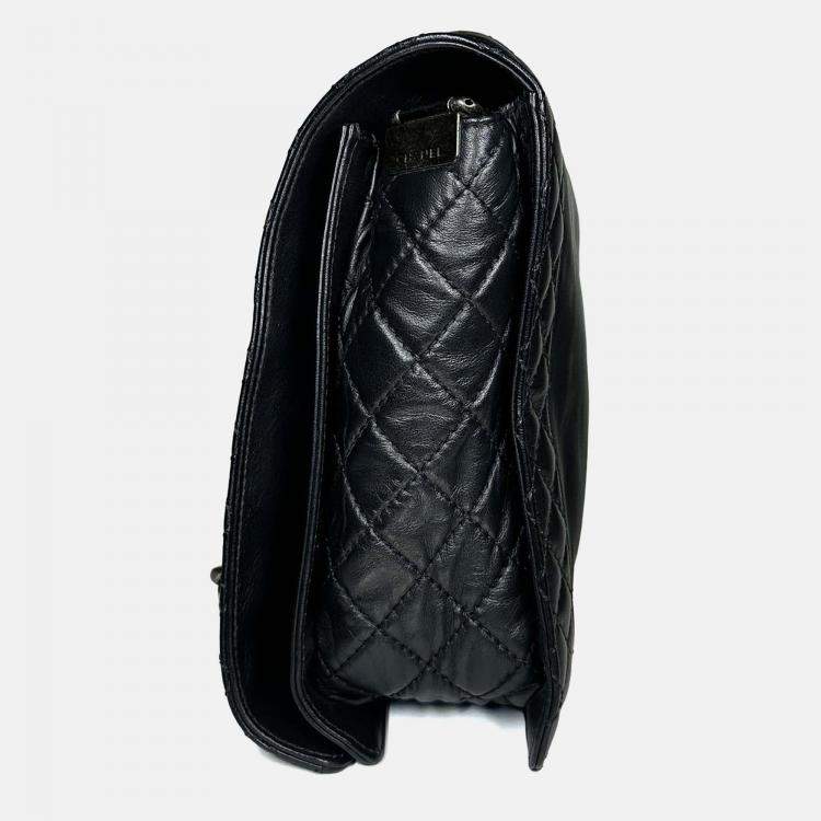 Pre Owned Chanel Boy Xl Black Paris-Dallas Enchained Shoulder Bag