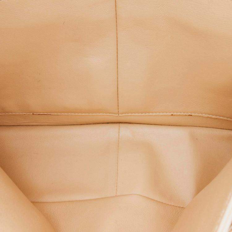 Pre Owned Chanel Classic Jumbo Caviar Leather Double Flap Bag