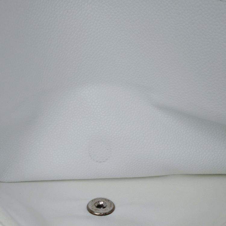 Pre Owned Chanel Classic Double Flap Jumbo White Caviar Shoulder Bag