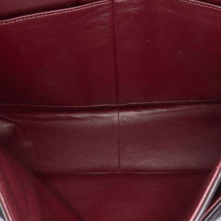 Pre Owned Chanel Classic Double Flap Jumbo Black Lambskin Shoulder Bag