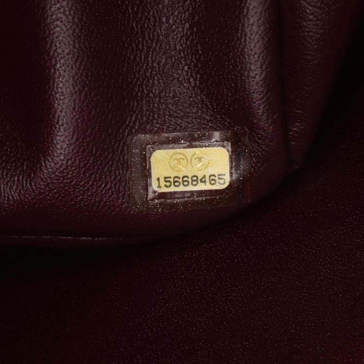 Pre Owned Chanel Classic Double Flap Jumbo Black Lambskin Shoulder Bag