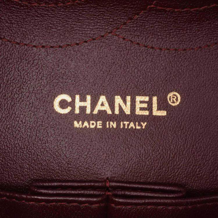 Pre Owned Chanel Classic Double Flap Jumbo Black Lambskin Shoulder Bag