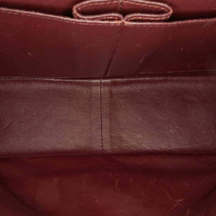 Pre Owned Chanel Classic Double Flap Jumbo Black Caviar Shoulder Bag