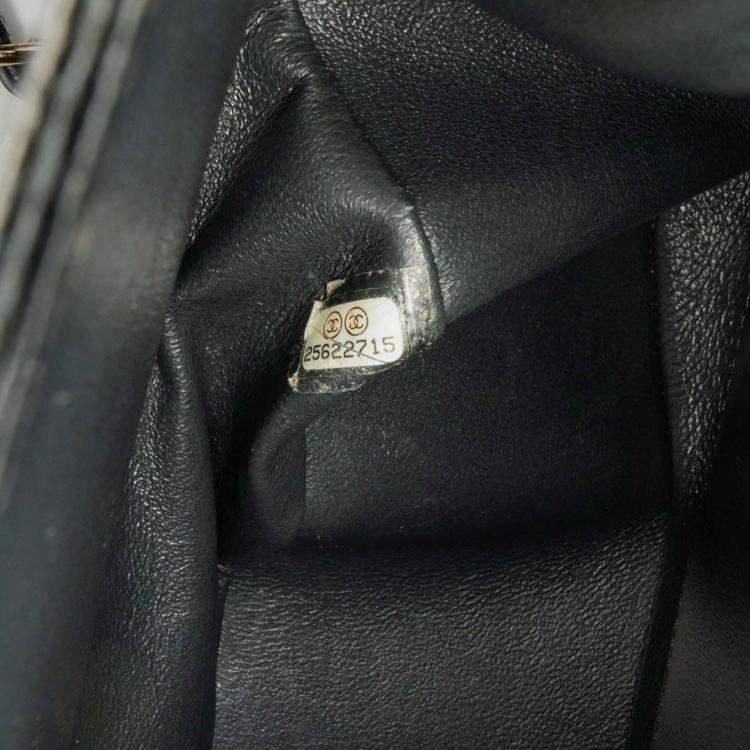 Pre Owned Chanel Classic Double Flap Jumbo Gray Caviar Shoulder Bag