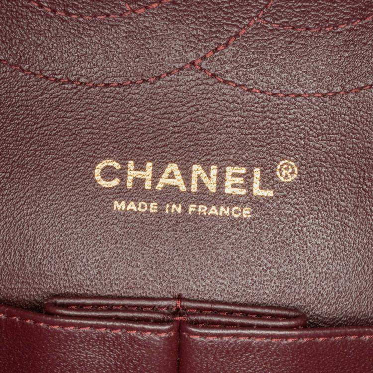 Pre Owned Chanel Classic Double Flap Jumbo Black Lambskin Shoulder Bag