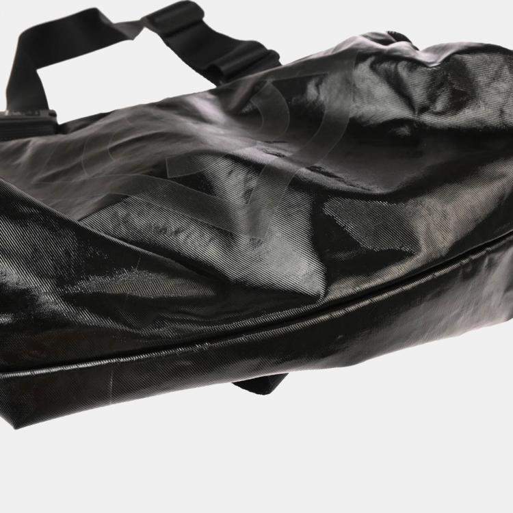 Pre Owned Chanel Sport Line Black PVC/Canvas Shoulder Bag