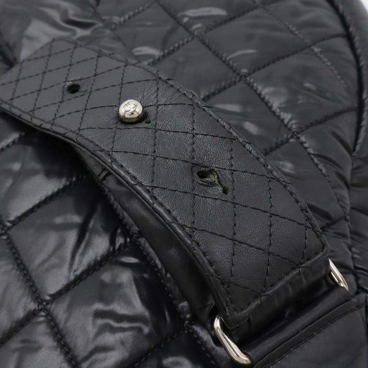 Pre Owned Chanel Coco Cocoon Black Quilted Leather Backpack